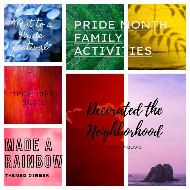 FAMILY FRIENDLY PRIDE MONTH ACTIVITIES IDEAS PARTIES FESTIVALS FOOD